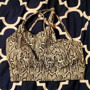 Snake sports bra